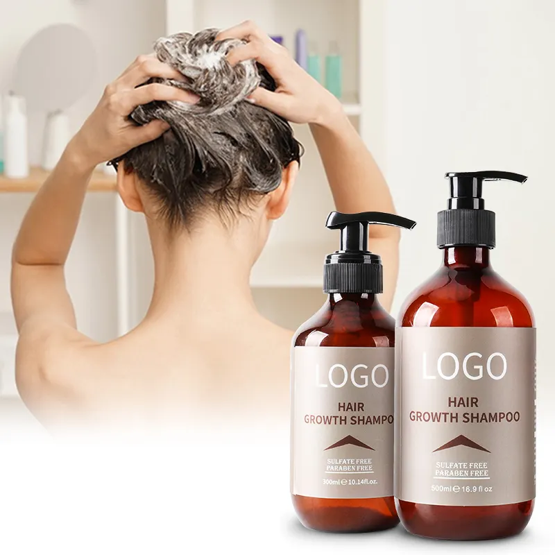 Shampoo a base di erbe ingredienti naturali Ginger Balding Hair Fall Treatment Shampoo anticaduta per capelli