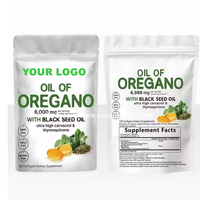 Ausreson OEM Capsules d'huile d'origan, Soutien immunitaire, Compléments alimentaires pour la digestion, Marque privée, Capsules molles d'huile d'origan et d'huile de nigelle