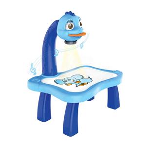 3 In 1 Preschool Kids Cartoon Electronic Learning Drawing Desk Light Music Board Projectors Painting Toys For Children - Product Image 1
