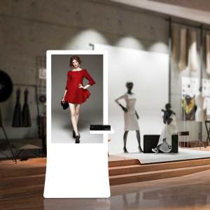 d'habillage virtuel signalisation numérique vente directe d'usine de 55 pouces miroirs AR 3D vestiaires et vente détail de mode - Product Image 4