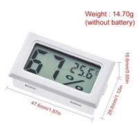 Termómetro Digital LCD FY-11 para Acuario, Refrigerador, Congelador, Monitor de Temperatura del Agua
