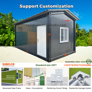 บ้านคอนเทนเนอร์สำเร็จรูปขนาด 20 ฟุต โครงสร้างเหล็กเบา ทันสมัย กันน้ำ - Product Image 2