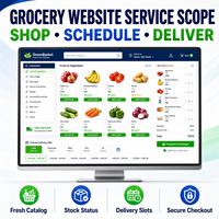 Diseño y Desarrollo de Sitios Web de Comercio Electrónico de Abarrotes Personalizados con Catálogo de Productos, Horarios de Entrega y Carrito de Compras