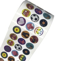 Rouleau d'autocollant d'étiquette de mini dessin animé personnalisé pour les produits d'emballage et d'impression ménagers