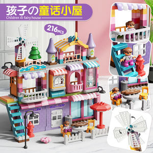 फीलो <span class=keywords><strong>2026</strong></span> फ्1161 216 पीसी विला बिल्डिंग ब्लॉक शैक्षिक मिनी घर कार्टून सपने की कहानी राजकुमारी महल वास्तुकला ईंटों - Product Image 3