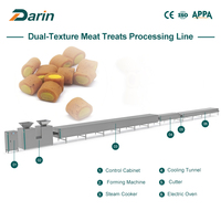 Ligne de traitement des aliments pour animaux de compagnie en acier inoxydable SUS304 à double texture avec garantie de 2 ans