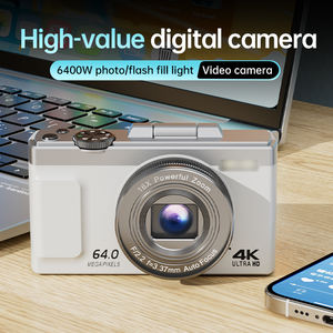 Appareil <span class=keywords><strong>photo</strong></span> numérique hybride 4K HD à écran rotatif - Enregistreur rétro pour étudiants - Tout-en-un pour selfies, vidéos et photos - Product Image 5