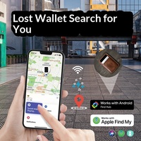 Nouveau Traceur GPS Intelligent Ultra-Mince Rechargeable à Longue Autonomie pour Portefeuille et Bagages, Compatible iOS et Android, Mini Traceur de Carte GPS