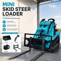 Mini-chargeuse compacte sur chenilles avec godet, homologuée EPA Euro 5 CE pour la construction - Offre Spéciale