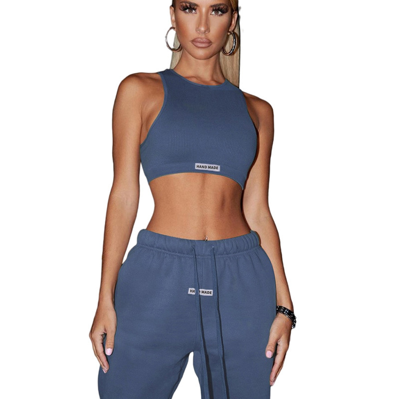 Hot Casual Knit Outfits Designer Clothes Luxury Tracksuit Clothing Lounge Wear Sweatsuit 2 Piece Pants Jogger Sets for Women