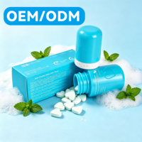 Comprimés de dentifrice probiotiques personnalisés saveur menthe : Nettoient l'haleine et rafraîchissent la bouche – Granulés de bain de bouche portables pour usage extérieur