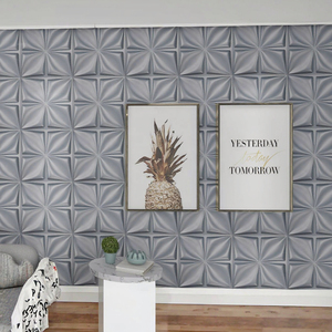 Panneaux muraux 3D géométriques modernes en PVC, autocollants décoratifs pour la maison, antistatiques, style classique - Product Image 2