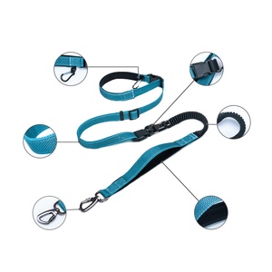 Laisse pour chien réfléchissante, réglable, extensible, anti-explosion, écologique, en nylon solide, à porter à la taille ou en bandoulière - Product Image 2