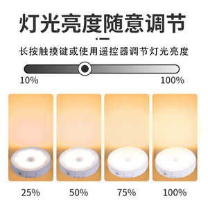 New RGB rechargeable touch night <b>light</b> <b>with</b> 16 vibrant colors, intelligent dimming, and gradient effect; remote control ambient - Product Image 6