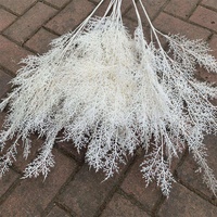O-210 Großhandel Weiße Nebelblume 6 Zweige Dekorative Künstliche Frostgras Hängende Nebelblume Plastik Kunstpflanzen