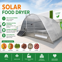Four de séchage agricole durable à faible coût, structure en plastique et tunnel en film d'acier pour la culture de fleurs et de plantes