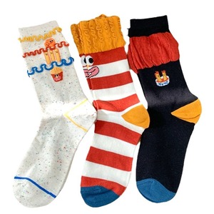 Venta al por mayor Funky Potato Animation Crew Calcetines Mujeres Único Colorido Divertido Antibacteriano Hecho Algodón Invierno - Product Image 3