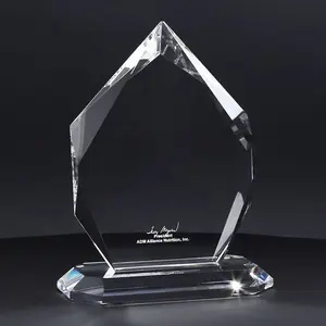 Placche premio in cristallo acrilico trasparente personalizzato all'ingrosso premio acrilico 3d vuoto