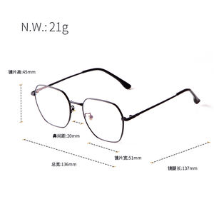 63080 <span class=keywords><strong>Nuova</strong></span> Montatura Elegante per Occhiali da Vista in Metallo Quadrati Occhiali da Donna alla Moda Anti Luce <span class=keywords><strong>Blu</strong></span> Montatura Ottica - Product Image 6