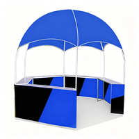 Tente dôme promotionnelle hexagonale portable et légère 10x10FT sur mesure pour exposition extérieure, stand de boissons et bar mobile