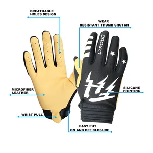 OEM ODM Breathable Black Motorcycle MTB Outdoor Racing Gloves Men Women Touch Screen Mountain Bike Gloves