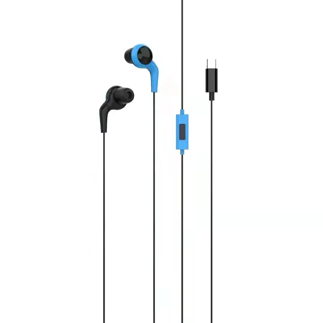 Factory direct sales brand design water proof stereo music streaming comfortable Type-C wired earphones USB-C earphone