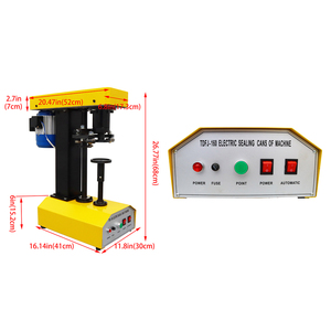 Scelleuse <span class=keywords><strong>de</strong></span> boîtes <span class=keywords><strong>de</strong></span> conserve semi-automatique à pédale pour thé au lait, pop-corn, snacks, petite atelier - Product Image 2