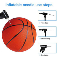 ActEarly 1 SET 5 Pièces Balle de Sport Pompe de Gonflage Aiguille pour Football Basketball Soccer