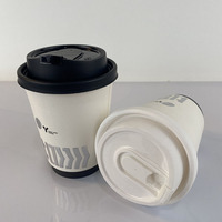 Gobelet en papier double paroi jetable personnalisé de haute qualité, forme unique pour café à emporter avec logo personnalisé pour usage artisanal