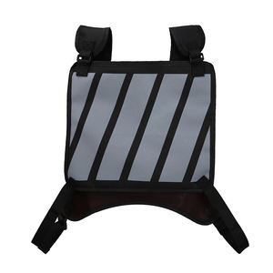 Sac de poitrine pour hommes en nylon personnalisé d'usine de la Chine avec poche avant arrière réfléchissante décoration de lettre de mode et de logo - Product Image 3