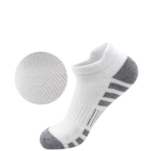 Calcetines deportivos finos para niños, al por mayor, de malla transpirable, para primavera y verano, en negro, blanco y multicolor, para correr y baloncesto, ODM, calcetines de barco Zhuji. - Product Image 5