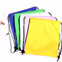 Sac à cordon imperméable en polyester avec logo personnalisé, sac à dos personnalisé, sac à cordon de sport pour la salle de sport avec logo