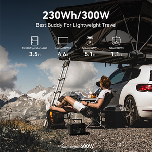 For Free Energy Backup 300W 230Wh Off Grid Solar Powered MPPT Jump <b>Wireless</b> Charging Portable Power Station TELLUS-T300Pro Porta - Product Image 6