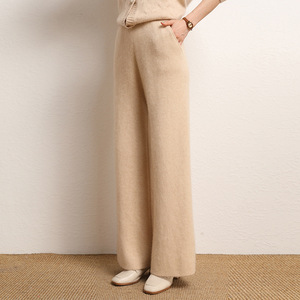 <span class=keywords><strong>Pantaloni</strong></span> Palazzo da Donna a <span class=keywords><strong>Vita</strong></span> Alta <span class=keywords><strong>in</strong></span> Morbido Cashmere Lavorato a Maglia, Gamba Larga, <span class=keywords><strong>Vita</strong></span> Elastica, Vestibilità Ampia, Caldi, <span class=keywords><strong>con</strong></span> Tasche Laterali - Product Image 4