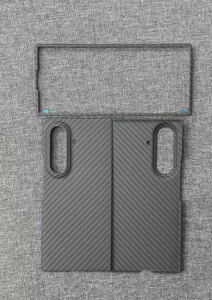 Étui de téléphone au design électro-plaqué C0057, étui magnétique texturé en fibre de carbone pour Samsung Galaxy <span class=keywords><strong>Z</strong></span> <span class=keywords><strong>Fold</strong></span> 8 7 6 5 4 <span class=keywords><strong>3</strong></span> Ultra - Product Image 4