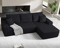 Nouveautés 2026 Tendance Chine Alibaba Faible MOQ Personnalisé Convertible Rembourré Inclinable Éponge Canapé-lit en L Gonflable Moderne