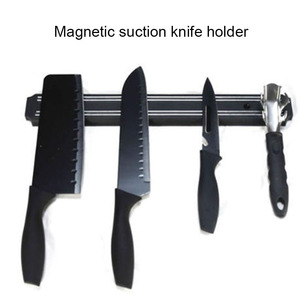 Porte-couteaux magnétique mural en plastique PP, organisateur de rangement pour couteaux de cuisine, gain de place, écologique, certifié CE, OEM - Product Image 1