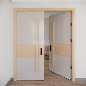 Germany design <span class=keywords><strong>classico</strong></span> camera <span class=keywords><strong>ingresso</strong></span> interno doppio battente porte interne in legno insonorizzato compensato doppie porte in legno - Product Image 5