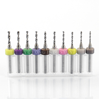 Jeu de 10 forets pour circuits imprimés de 1,1 mm à 2,0 mm pour percer les circuits imprimés, forets miniatures en carbure pour machine CNC