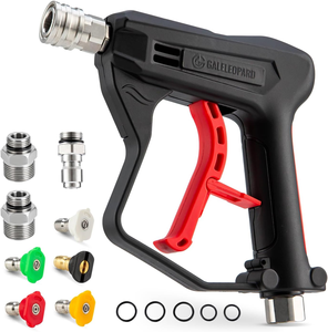 Nueva Pistola Corta YUJIA con Conector Rápido de 1/4'', 4350 PSI, 5 Boquillas de Pulverización, Conector Macho de 3/8'' y Accesorios M22-14/15mm - Product Image 1