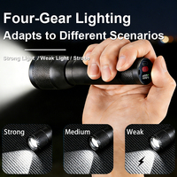 Lampe torche tactique rechargeable en alliage d'aluminium, zoom, super puissance, étanche IP65, lampes de camping