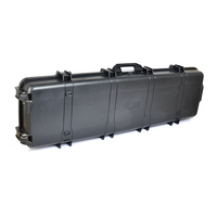 Vente en gros de boîtes rigides en plastique flexibles longues et résistantes aux chocs, étanches à la poussière, IP67, noires, Hengtime HT 9095T, avec insert en mousse, OEM/ODM, RoHS