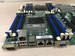 Super'micro dual-channel X79 E5 server motherboard X9DR3-F X9DRi-F LGA2011 E5-2600 V1/ V2 keluarga ECC DDR3 8x SAS port dari C606