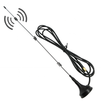 Antenne cellulaire à base magnétique avec polarisation verticale 2700 MHz GSM/2,4 GHz 4G, gain 12 dBi, câble RG178 de 3 m (connecteur mâle)