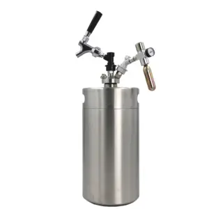 पोर्टेबल मिनी सोडा carbonator के लिए स्टेनलेस स्टील मिनी kegs