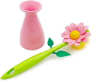 Spazzola <span class=keywords><strong>per</strong></span> piatti a forma di fiore spazzola <span class=keywords><strong>per</strong></span> lavare la cucina con vaso rimuove rapidamente le macchie spazzola <span class=keywords><strong>per</strong></span> la pulizia delle pentole - Product Image 3