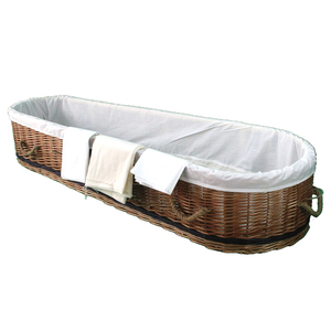 Cenaze kullanımı için kaliteli çok boyutlu hasır avrupa tarzı tabut - Product Image 6