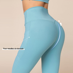 Pantalones acampanados de yoga reciclados ecológicos, de cintura alta, cruzados desnudos, ajustados, informales, atléticos, de pierna ancha, sólidos, para levantamiento de cadera - Product Image 1