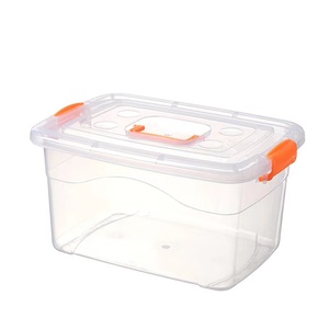 Home Storage Organization Factory Direct Sale 8L 15L 27L Home Storage Organization Storage Box With Handle And Lid Clear Bin