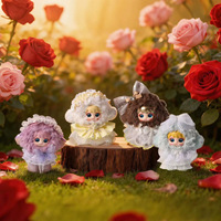 Adorable Poupée Fée Fleurie en Peluche Kawaii, Jouet de Collection 15cm, Figurine en Peluche Douce avec Robe en Dentelle et Nœud, Cadeau en Gros